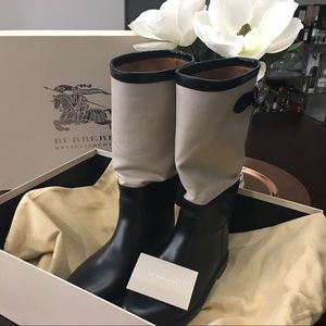 Burberry rain boots